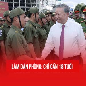 LÀM DÂN PHÒNG: CHỈ CẦN 18 TUỒI