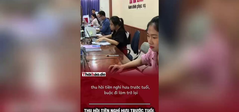 THU HỒI TIỀN NGHỈ HƯU TRƯỚC TUỔI, BUỘC ĐI LÀM TRỞ LẠI, AI CHỊU TRÁCH NHIỆM?