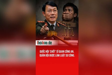 Quốc Hội ‚chốt‘ Sĩ quan Công an, Quân đội được làm Luật Sư công.