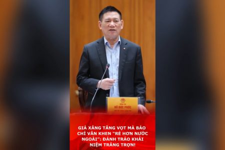 Giá xăng tăng vọt mà báo chí vẫn khen “rẻ hơn nước ngoài”: Đánh tráo khái niệm trắng trợn!