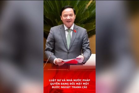 Luật Sư và nhà nước pháp quyền đang đối mặt một bước ngoặt tranh cãi.