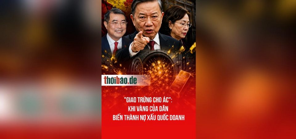 „Giao trứng cho ác“: Khi vàng của dân biến thành nợ xấu quốc doanh