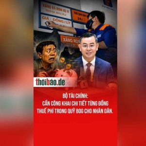 Bộ Tài chính: Cần công khai chi tiết từng đồng thuế phí trong Quỹ BOG cho nhân dân.