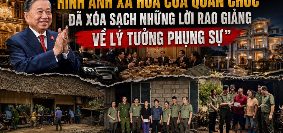 Hình ảnh xa hoa của quan chức đã xóa sạch những lời rao giảng về lý tưởng phụng sự