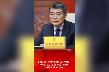 Báo chí Việt Nam lại vênh váo hão: GDP Việt Nam vượt Thái Lan.