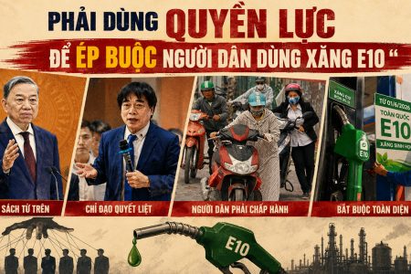 Phải dùng quyền lực để ép buộc người dân dùng xăng E10