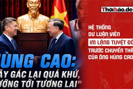 Hệ thống dư luận viên im lặng tuyệt đối trước chuyến thăm của ông Hùng Cao