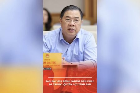 Sân bay Gia Bình: Người dân phải đi trước, quyền lợi tính sau