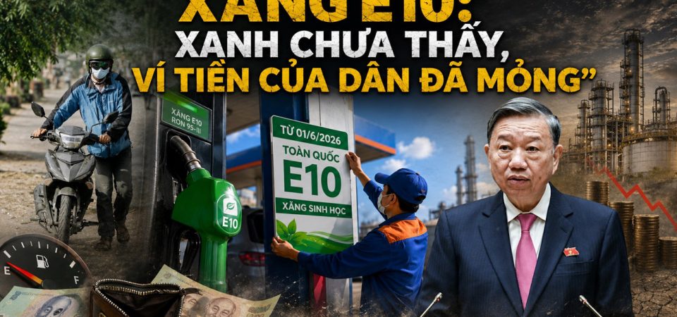 Xăng E10: Xanh chưa thấy, ví tiền của dân đã mỏng