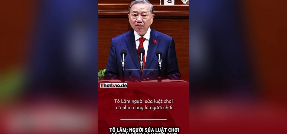 Tô Lâm: Người sửa luật chơi có phải cũng là người chơi