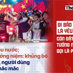 Đi bão là yêu nước, còn đặt hoa tưởng niệm gọi là phản động