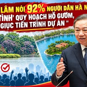 M. Tô Lâm a déclaré que 92 % des habitants de Hanoï « approuvaient » le plan d’aménagement du lac Hoan Kiem, et a appelé à accélérer la mise en œuvre du projet
