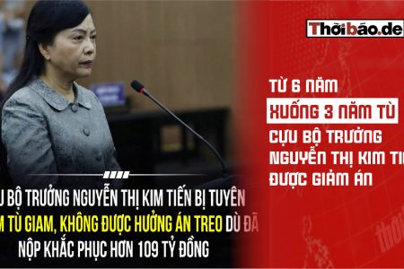 Từ 6 năm xuống 3 năm tù, cựu Bộ trưởng Nguyễn Thị Kim Tiến được giảm án
